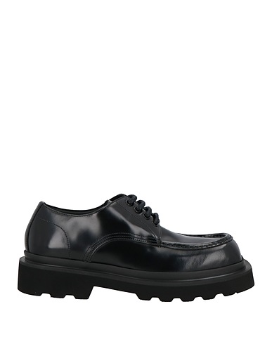 DOLCE&GABBANA Schnürschuhe Schwarz 100% Kalbsleder
