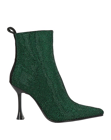 MANUFACTURE D'ESSAI Ankle boot Green Textile fibres