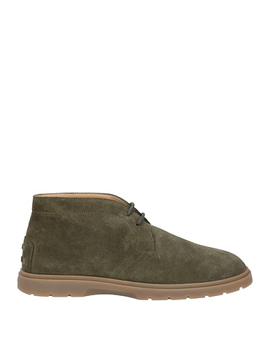 TOD'S Stivaletti Verde militare Pelle