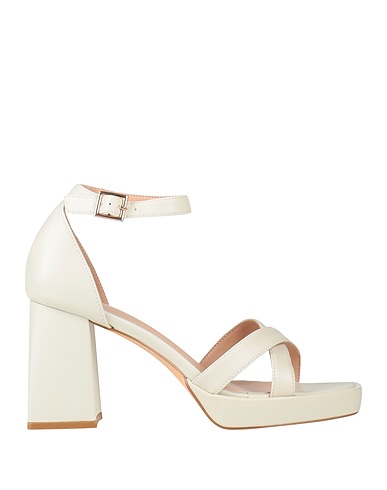 FRANCESCO MILANO Sandals Beige Leather
