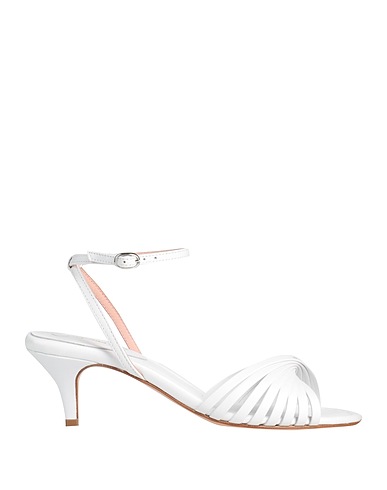 O'DAN LI Sandals White Leather