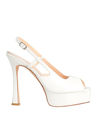 THE SELLER Sandals Ivory Leather