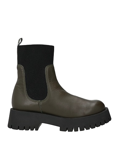 CARMENS Ankle boot Military green Leather