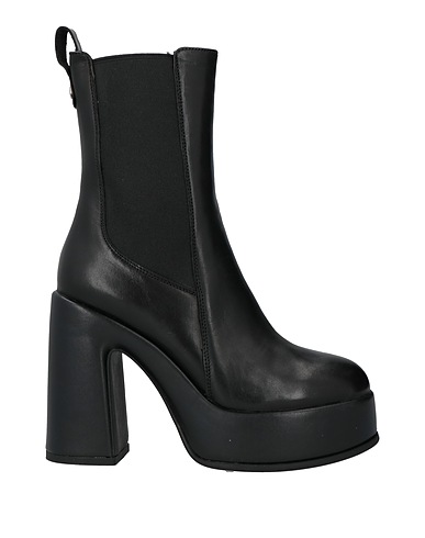 CULT Stiefelette Schwarz Leder, Gewebefasern