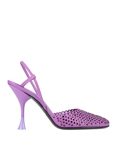 3JUIN Court Purple Leather