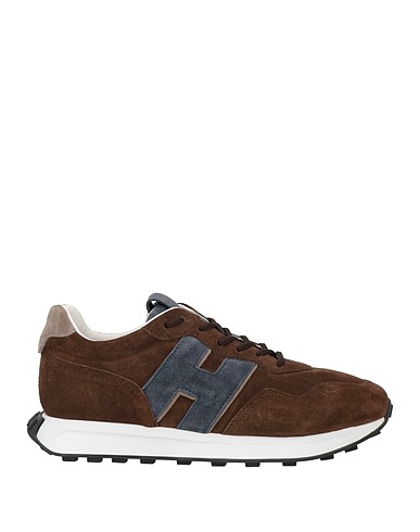 HOGAN Sneakers Dark brown Leather