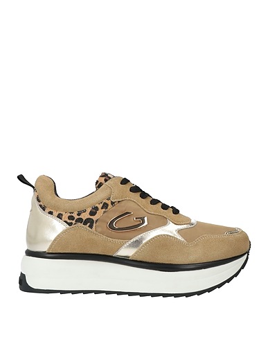 ALBERTO GUARDIANI Sneakers Sabbia Pelle, Fibre tessili