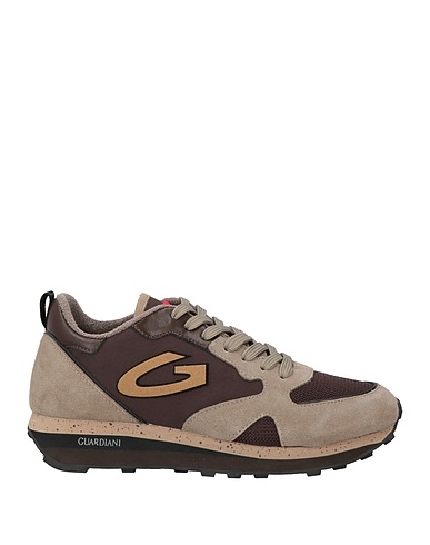 ALBERTO GUARDIANI Sneakers Sand Leather, Textile fibers