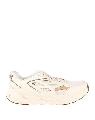 HOKA Sneakers U CLIFTON L ATHLETICS
 Cream Leather, Textile fibres