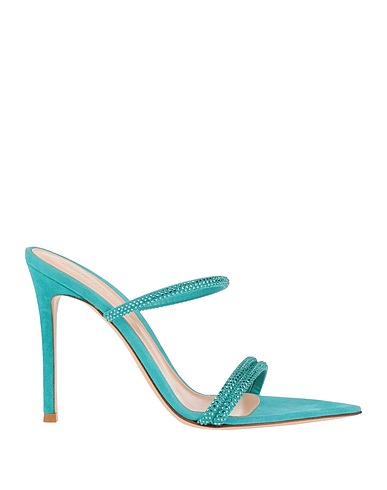 GIANVITO ROSSI Sandals Turquoise Leather