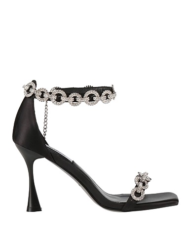 GAI MATTIOLO Sandals LOVE TO LOVE Black Textile fibres