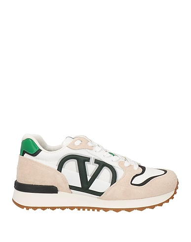 VALENTINO GARAVANI Sneakers Beige Pelle, Fibre tessili