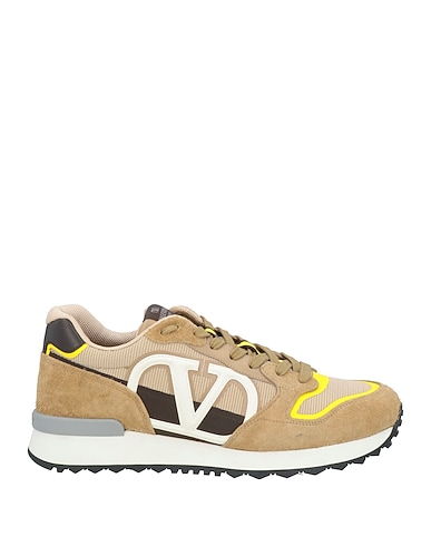 VALENTINO GARAVANI Sneakers SABBIA Cuero, Fibras textiles