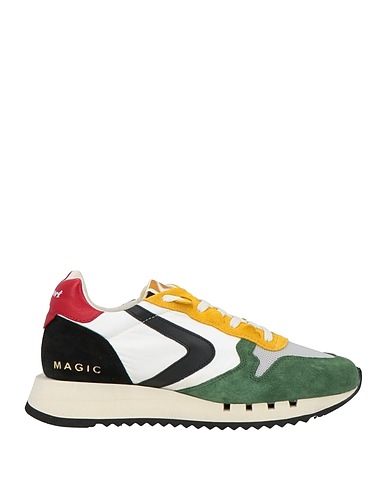 VALSPORT Sneakers Military green Leather, Textile fibres