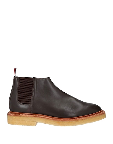 THOM BROWNE Ankle boot Dark brown Leather