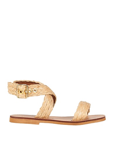 CHATULLE Sandals Beige Textile fibres