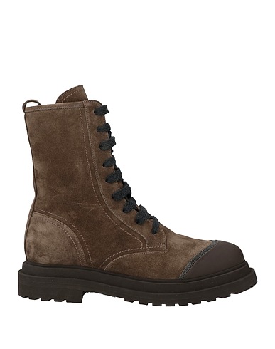 BRUNELLO CUCINELLI Ankle boot Dark brown Leather