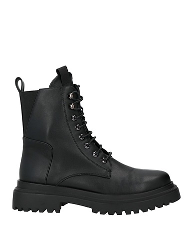 MANUFACTURE D'ESSAI Ankle boot Black Textile fibers