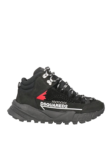 DSQUARED2 Sneakers Black Leather, Textile fibres