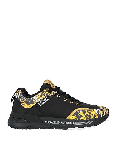 VERSACE JEANS COUTURE Sneakers Black Textile fibres, Synthetisches Material