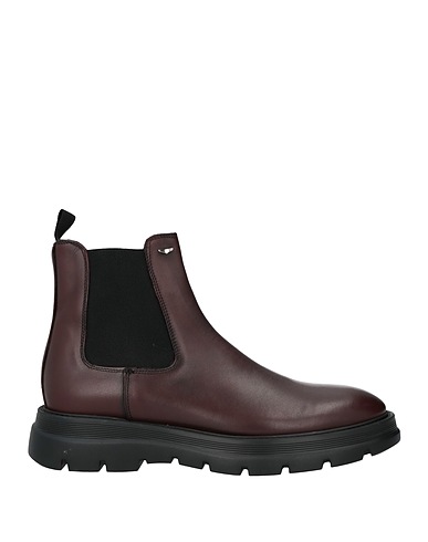 ALBERTO GUARDIANI Ankle boot Burgundy Leather