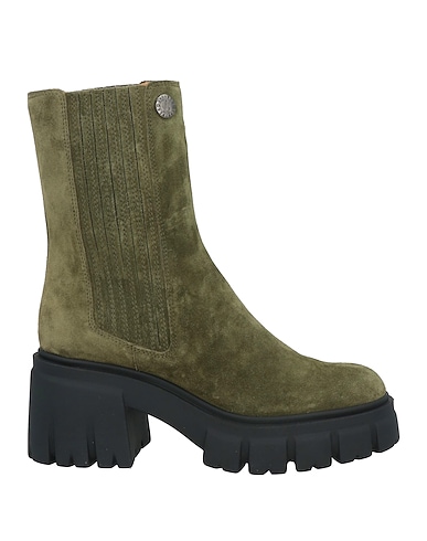 LORIBLU Ankle boot Military green Calfskin