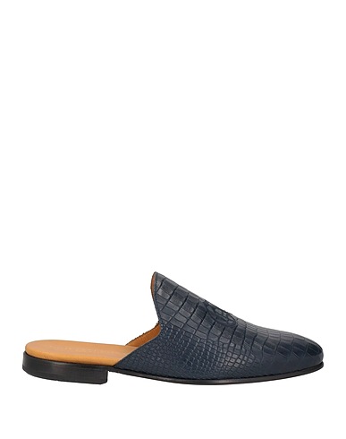 GIOVANNI CONTI Mules and clogs Navy Leather