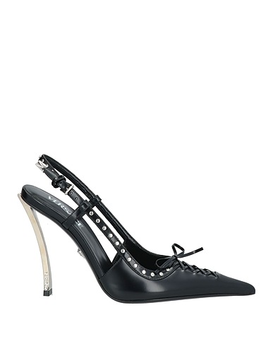 VERSACE Court Black Leather
