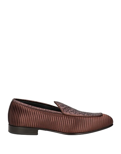 GIOVANNI CONTI Loafers Chocolate brown Textile fibers