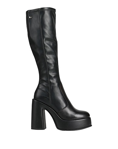 CULT Boots Black Leather, Textile fibres