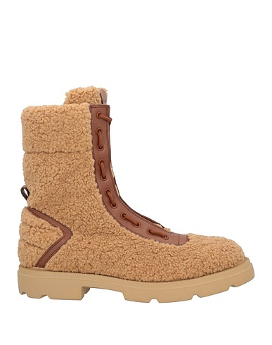 BALLY Stivaletti Cammello Pelle, Fibre tessili