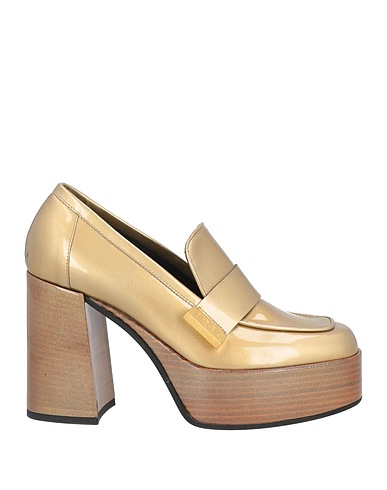 LORIBLU Loafers Gold Leather