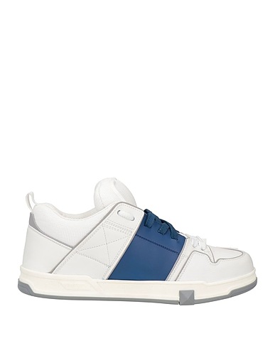 VALENTINO GARAVANI Sneakers Blue Leather, Textile fibres
