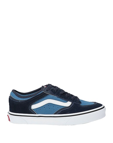 VANS Canvas trainers  Navy blue Textile fibres, Leather