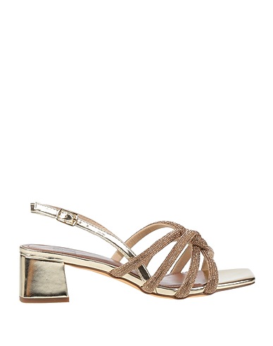BIBI LOU Sandals Gold Textile fibres