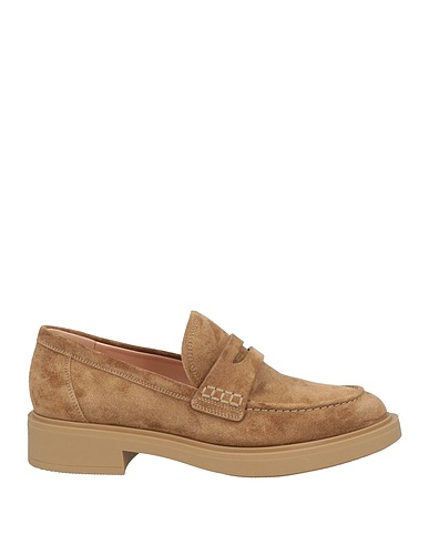 GIANVITO ROSSI Loafers Khaki Leather
