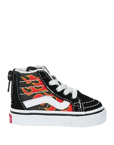 VANS Sneakers Black Leather, Textile fibres