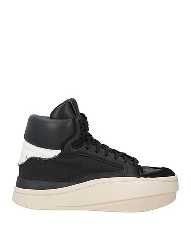 Y-3 Sneakers Black Leather, Textile fibers