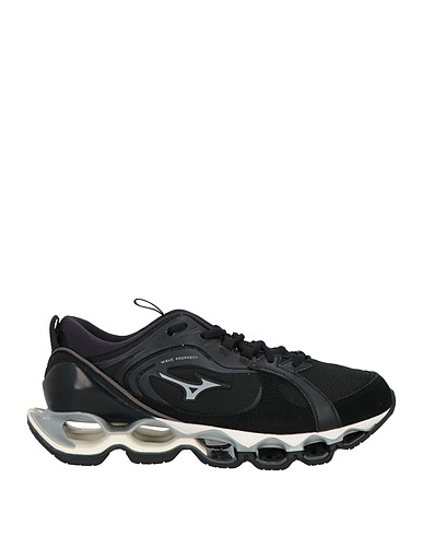 MIZUNO 스니커즈 블랙 방직 섬유, 가죽