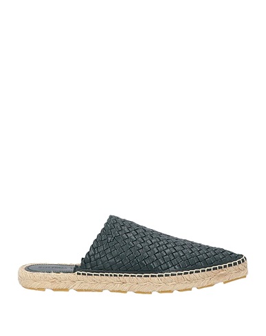 BOTTEGA VENETA エスパドリーユ ダークグリーン 革（なめし加工）