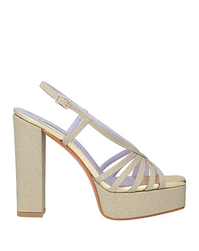 ALBANO Sandals Platinum Textile fibers