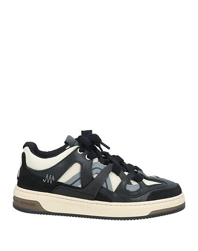 REPRESENT Sneakers Schwarz Leder, Gewebefasern