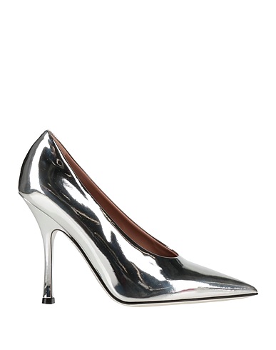 VALENTINO GARAVANI Décolleté Argento Pelle