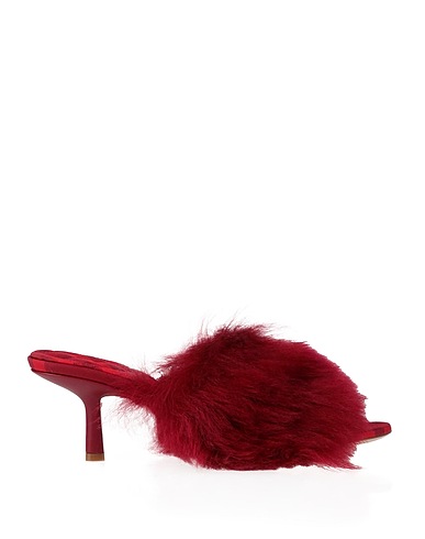 BURBERRY PRORSUM Sandalen Bordeaux Schaffell