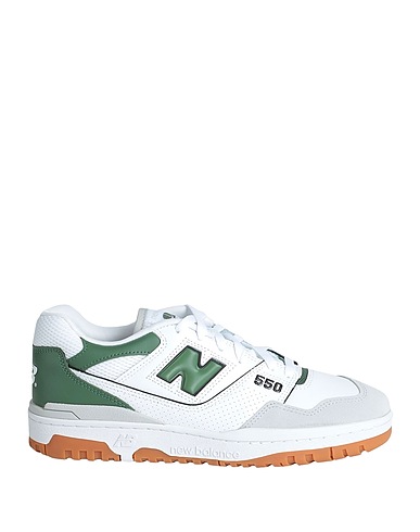 NEW BALANCE Sneakers 550 White Leather, Textile fibers
