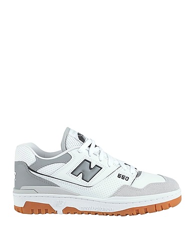NEW BALANCE Sneakers 550 White Leather, Textile fibers