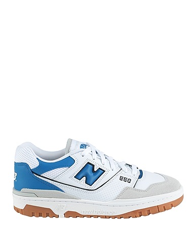 NEW BALANCE Sneakers 550 White Leather, Textile fibres