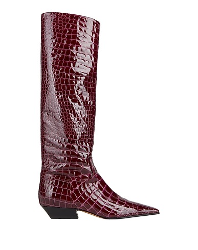 KHAITE Boots Plum 100% Calfskin