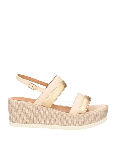 GIANMARCO SORELLI Espadrilles Platinum Leather