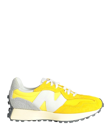 NEW BALANCE Sneakers 327 Yellow Textile fibers, Leather